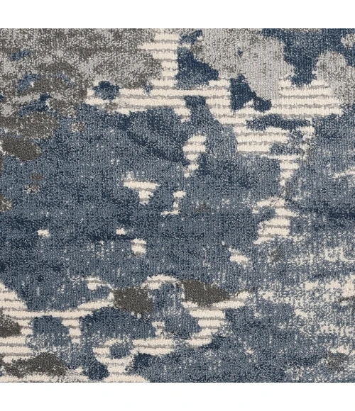 Nourison Rustic Textures Area Rug RUS08-Grey/Blue