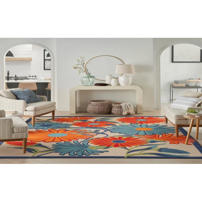 Nourison Aloha Multicolor ALH33 10 ft. X 14 ft. Rectangle Rug
