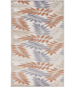 Nourison Home Aloha ALH18 Blue Mocha 2 ft. 3 in. X 8 ft. Area Rug