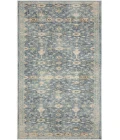 Nourison Astra Machine Washable Teal Beige ASW16 2 ft. X 6 ft. Rectangle Rug