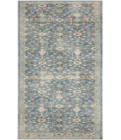 Nourison Home Astra Machine Washable ASW16 Teal Beige 2 ft. X 6 ft. Area Rug