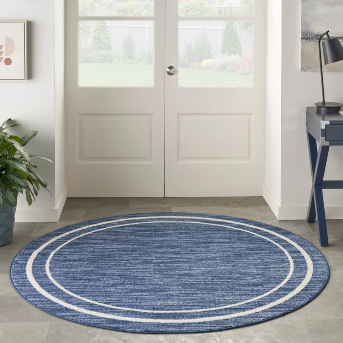 Nourison Nourison Essentials Area Rug NRE02 Navy/Ivory