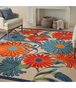 Nourison Home Aloha ALH33 Multicolor 3 ft. 6 in. X 5 ft. 6 in. Area Rug