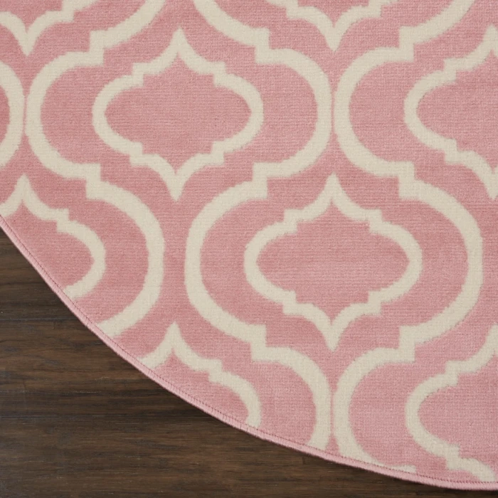 Nourison Jubilant Round Area Rug JUB19-Pink