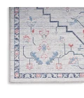 Nicole Curtis Machine Washable Series 1 Area Rug SR110 Ivory Blue