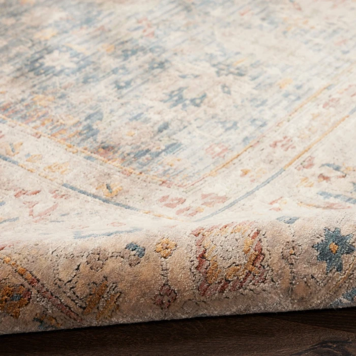 Nourison Luxurious Ivory Blue LRS03 2 ft. X 3 ft. Rect. Rug