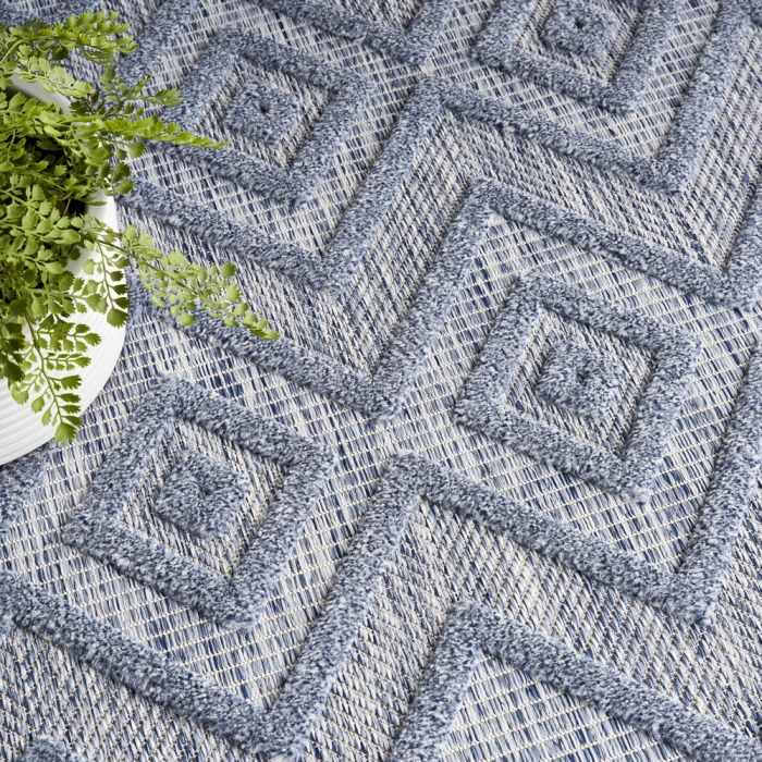 Nourison Versatile Area Rug NRV01 Denim Blue