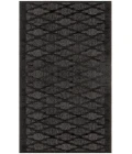 Nourison Easy Care Charcoal Black NES01 2 ft. 2 in. X 20 ft. Rectangle Rug