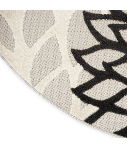 Nourison Aloha Area Rug ALH05-Black White