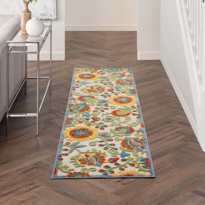 Nourison Aloha Area Rug ALH17-Ivory/Multi
