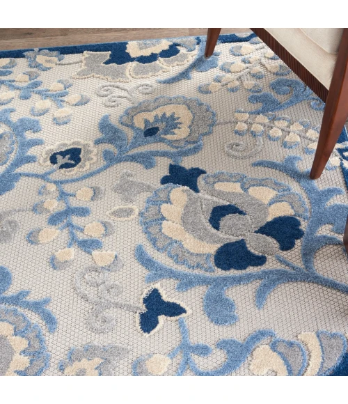 Nourison Aloha Area Rug ALH17-Blue/Grey