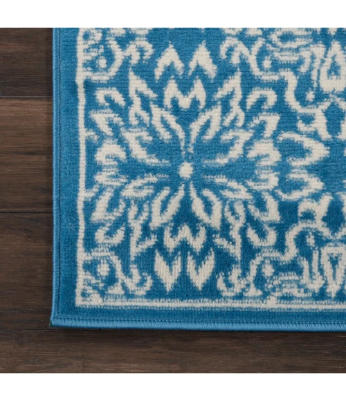 Nourison Jubilant Runner Area Rug JUB06-Ivory/Blue