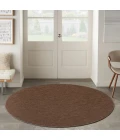 Nourison Washable Solutions Mocha WSL01 8 ft. X Round Rug