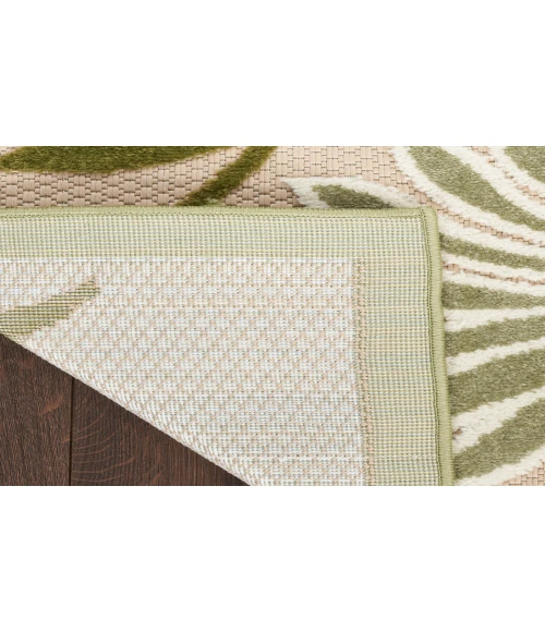 Nourison Aloha Ivory Green ALH33 2 ft. X 6 ft. Rectangle Rug