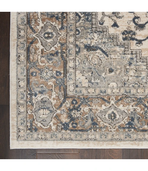 Nourison Quarry Ivory Grey QUA05 16 ft. Rect. Rug