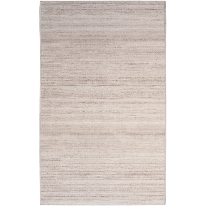 Nourison Washable Essentials Ivory Mocha WAE01 2 ft. 2 in. X 8 ft. Rectangle Rug