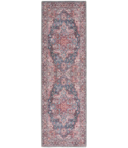 Nicole Curtis Machine Washable Series 1 Area Rug SR101 Multicolor 7' Runner