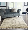 Nourison Oslo Shag Ivory/Grey OSL02 4 ft. X 6 ft. Rect. Rug