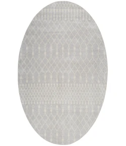 Nourison Home Astra Machine Washable ASW10 Grey 7 ft. 10 in. Round Area Rug