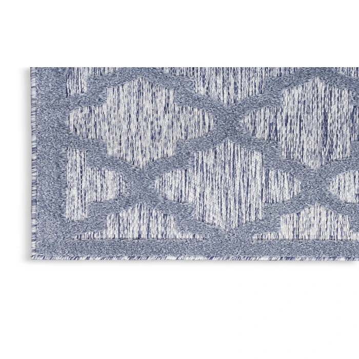 Nourison Easy Care Denim Blue NES01 2 ft. X 6 ft. Rectangle Rug