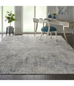 Nourison Home Rustic Textures RUS07 Ivory/Grey/Blue 9 ft. 3 in. X 12 ft. 9 in. Area Rug