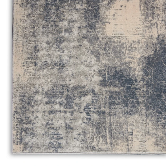 Nourison Rustic Textures Area Rug RUS02-Blue/Ivory
