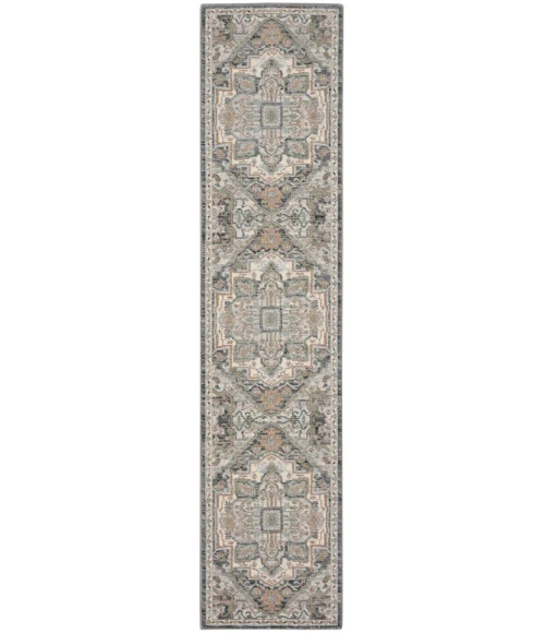 Nourison Parisa Area Rug PSA01 Grey Sage 2'3" x 10'