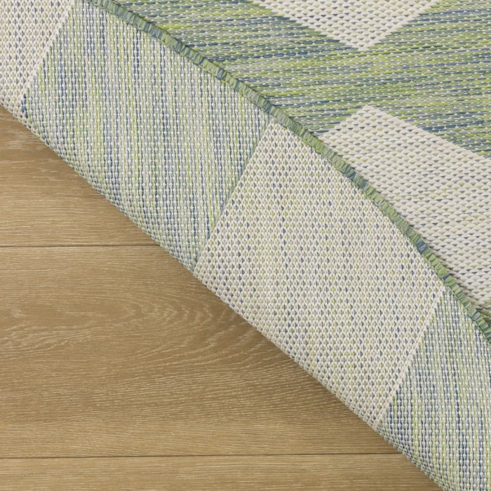 Nourison Positano Blue Green POS04 10ft. Round Rug