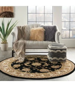 Nourison Home Nourison 2000 2022 Black 6 ft. Round Area Rug