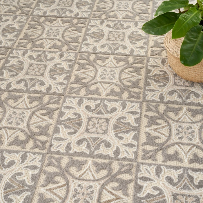 Nourison Aloha Area Rug ALH34 Ivory Grey