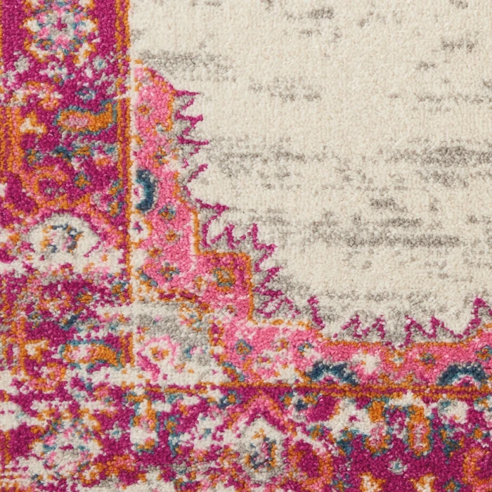 Nourison Passion Area Rug PSN03 Ivory/Fuchsia 12' x 15'