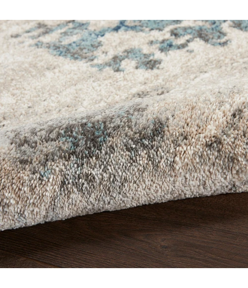 Kathy Ireland American Manor Area Rug AMR04 Ivory Blue