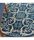 Nourison Caribbean Round Area Rug CRB02-Navy
