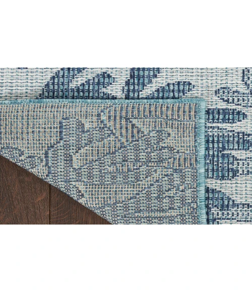 Nourison Garden Oasis Blue GOA05 5 ft. X 7 ft. Rectangle Rug