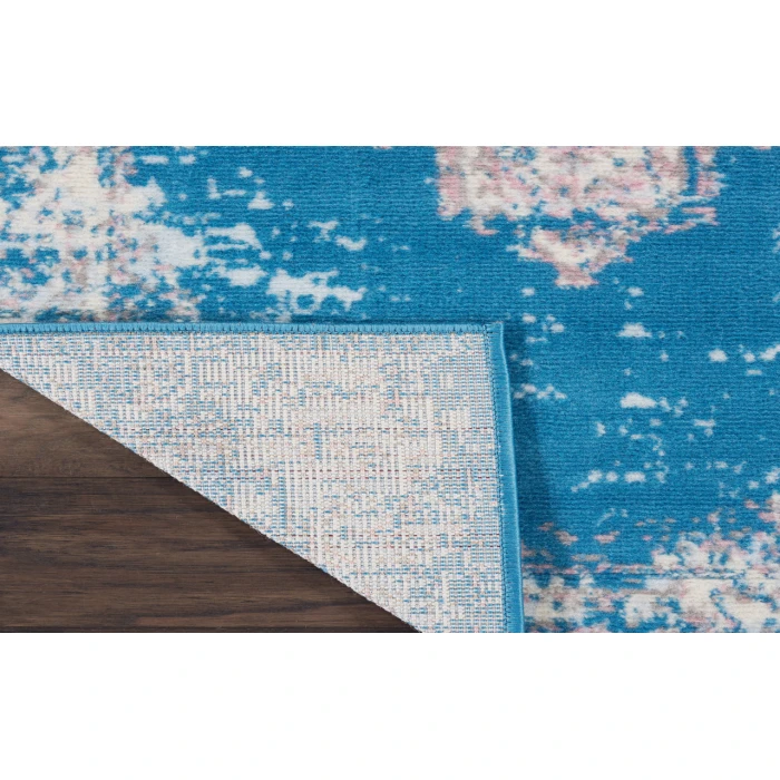 Nourison Grafix Blue GRF14 2 ft. X 6 ft. Rectangle Rug