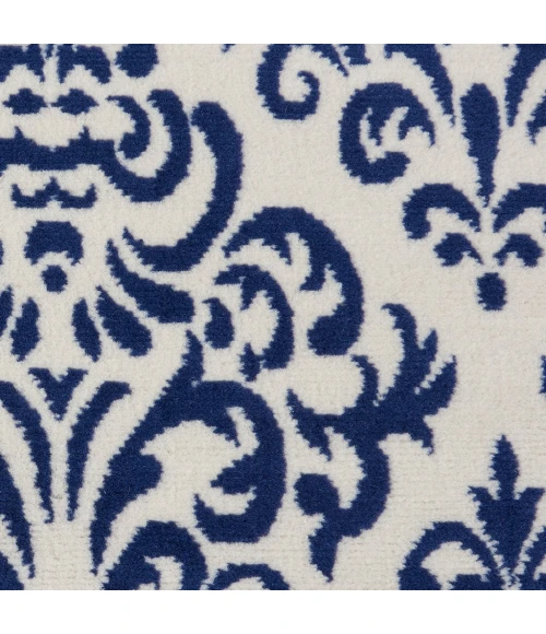 Nourison Grafix Round Area Rug GRF06-White/Blue