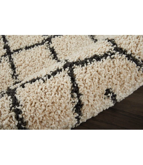 Nourison Moroccan Shag Runner Area Rug MRS01-Cream