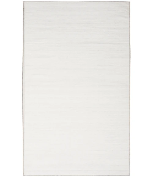 Nourison Washable Essentials Ivory Grey WAE01 2 ft. X 6 ft. Rectangle Rug
