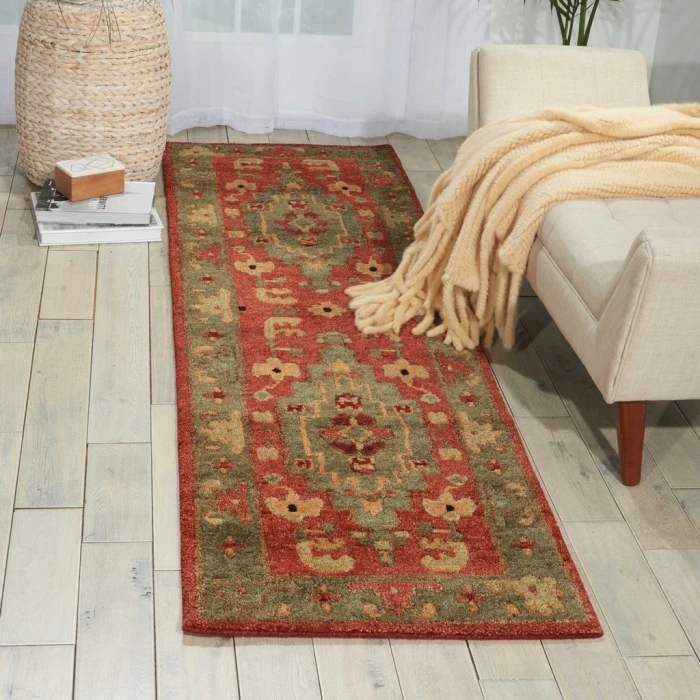 Nourison Tahoe Runner Area Rug TA01-Rust