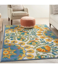 Nourison Home Aloha ALH22 Multicolor 6 ft. X 9 ft. Area Rug
