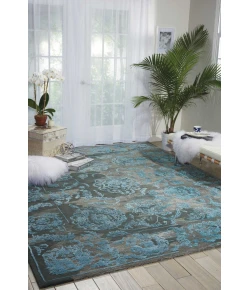 Nourison Home Opaline OPA12 Charcoal Blue 9 ft. 9 in. X 13 ft. 9 in. Area Rug