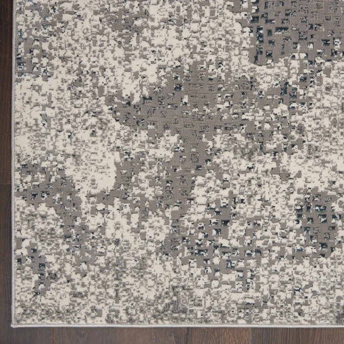 Michael Amini MA90 Uptown Area Rug UPT02-Ivory/Grey