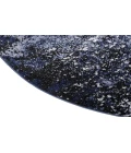 Nourison Passion Light Blue Black PSN10 5 ft. 3 in. Round Rug