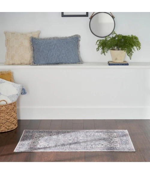 Nicole Curtis Machine Washable Series 1 Area Rug SR104 Black 2' x 4'