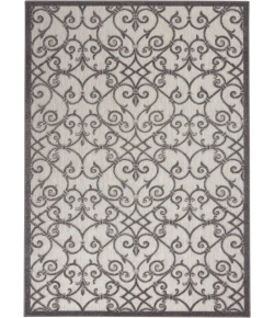 Nourison Home Aloha ALH21 Grey Charcoal 3 ft. 6 in. X 5 ft. 6 in. Area Rug