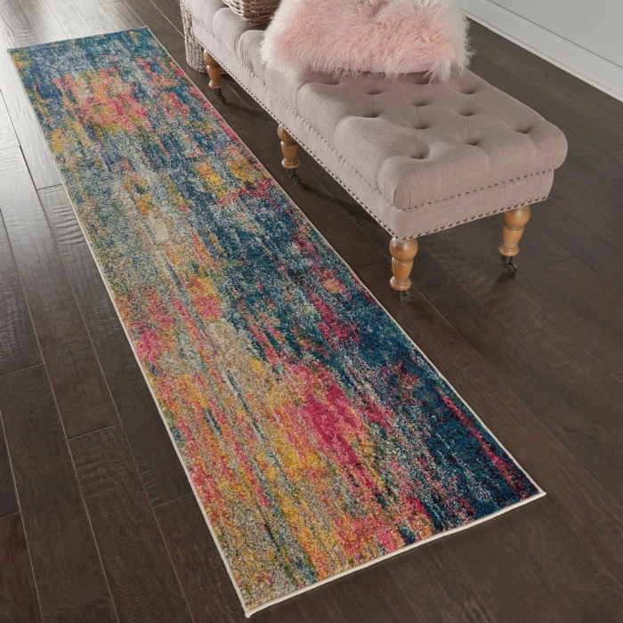Nourison Celestial Area Rug CES09-Blue/Yellow