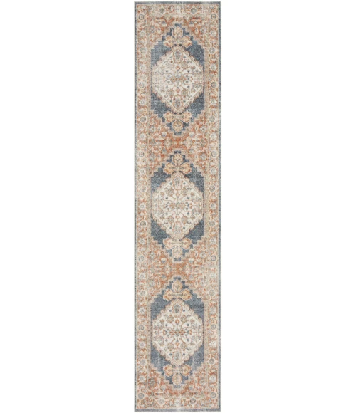 Nourison Astra Machine Washable Area Rug ASW11 Denim Multi