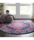 Nourison Passion Round Area Rug PSN03-Blue