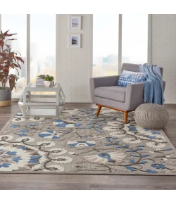 Nourison Home Aloha ALH20 Grey Multicolor 9 ft. 6 in. X 13 ft. Area Rug
