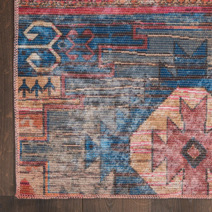 Nicole Curtis Machine Washable Series 1 Area Rug SR106 Multicolor